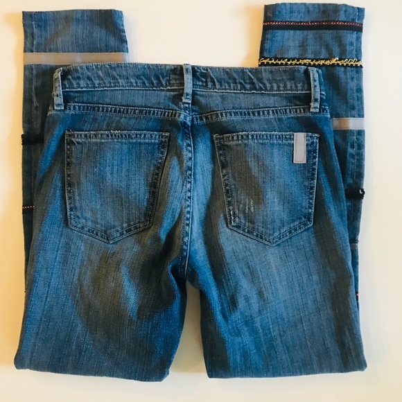 Current/Elliott Embellished Jeans 27 - Picture 5 of 6